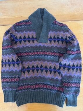 Boston Traders Wool Shawl Collar Sweater